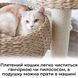 Плетеная лежанка для маленьких домашних животных EcoNest. Кровать для кота из натуральной лозы со съемной подушкой P021 фото 5