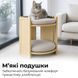 Будиночок для кота з подушками, кігтеточкою та іграшкою. Двоярусна лежанка для котів з дерева та сизалю CO-CS0245 фото 3